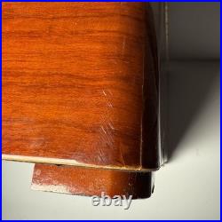 Thompson Cigar Humidor Wood Mahogany Box Lined Drawer No key. 150 ct. READ