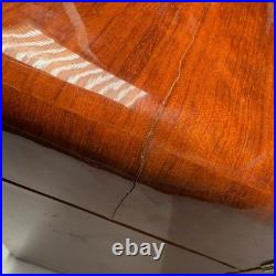 Thompson Cigar Humidor Wood Mahogany Box Lined Drawer No key. 150 ct. READ