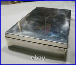 Tiffany & Co. Sterling Silver. 925 Humidor Cigar box #22358 Makers 7373 29+ oz