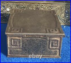 Tiffany Studios cigar box, humidor, c. 1910, #1114, cedar lining, excellent