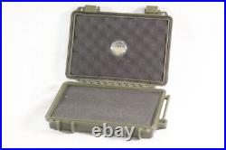 Torano Family Cigar Box Humidor Latching Hard Case OD Green Advertising 9.5 x 7