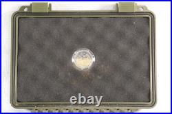 Torano Family Cigar Box Humidor Latching Hard Case OD Green Advertising 9.5 x 7