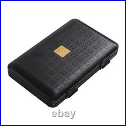 Travel Black Portable Plastic Cedar Wood Humidor Humidor Box 5 Cigars Gift Box