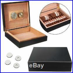 Travel Cigar Case Tobacciana Storage Box Portable Humidor Humidifier Hygrometer