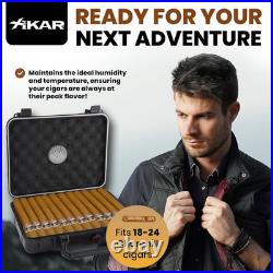 Travel Cigar Humidor Case with Airtight Seal ABS Plastic Portable Humidor Box