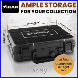 Travel Cigar Humidor Case with Airtight Seal ABS Plastic Portable Humidor Box
