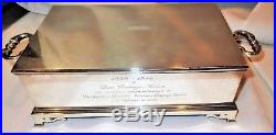 U. K. 1946 Richard Comyns Large 925 Sterling Silver Humidor-cigar Box 48.8 Tr Oz