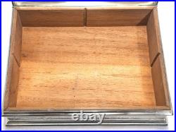 Unique 1940's Gorham Sterling Silver Gentlemen's Dresser Box/Cigar Humidor, 507g