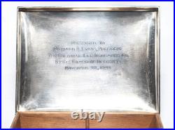 Unique 1940's Gorham Sterling Silver Gentlemen's Dresser Box/Cigar Humidor, 507g