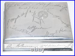 Unique 1940's Gorham Sterling Silver Gentlemen's Dresser Box/Cigar Humidor, 507g