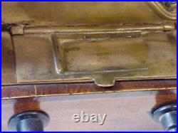 Unique WMF 1890´s Locomotive mecanical Cigar Cigarette Box match holder ash-tray