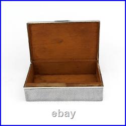 Unusual German Niello Solid Sterling Silver Cigar/Cigarette Box/Humidor. Menner