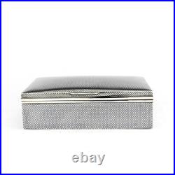 Unusual German Niello Solid Sterling Silver Cigar/Cigarette Box/Humidor. Menner