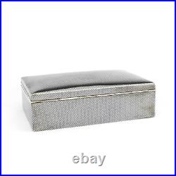 Unusual German Niello Solid Sterling Silver Cigar/Cigarette Box/Humidor. Menner