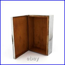 Unusual German Niello Solid Sterling Silver Cigar/Cigarette Box/Humidor. Menner