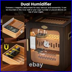 Usewire Cigar Humidor Led-Lit Cigar Cabinet Includes Acrylic Cigar Case And