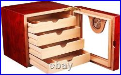 VEVOR 100 Cigar Humidor Cabinet Cedar Cigar Box Humidifier & Hygrometer & Shelve VEVOR 100 Cigar Humidor Cabinet Cedar Cigar Box Humidifier & Hygrometer & Shelve