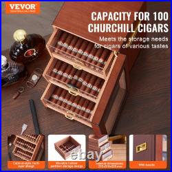 VEVOR 150 Cigar Humidor Cabinet Cedar Cigar Box Humidifier & Hygrometer & Shelve VEVOR 150 Cigar Humidor Cabinet Cedar Cigar Box Humidifier & Hygrometer & Shelve