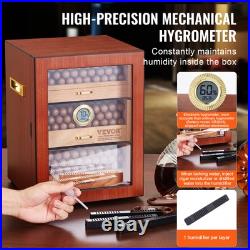 VEVOR 150 Cigar Humidor Cabinet Cedar Cigar Box Humidifier & Hygrometer & Shelve VEVOR 150 Cigar Humidor Cabinet Cedar Cigar Box Humidifier & Hygrometer & Shelve