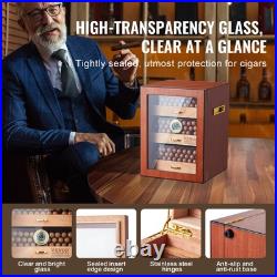 VEVOR 150 Cigar Humidor Cabinet Cedar Cigar Box Humidifier & Hygrometer & Shelve VEVOR 150 Cigar Humidor Cabinet Cedar Cigar Box Humidifier & Hygrometer & Shelve