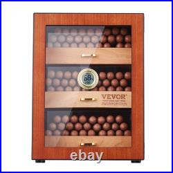 VEVOR 150 Cigar Humidor Cabinet Cedar Cigar Box Humidifier & Hygrometer & Shelve VEVOR 150 Cigar Humidor Cabinet Cedar Cigar Box Humidifier & Hygrometer & Shelve