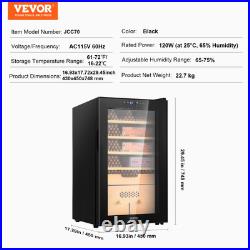 VEVOR Electric Cigar Humidor Cabinet Cedar Cigar Box Temp Control LED Light VEVOR Electric Cigar Humidor Cabinet Cedar Cigar Box Temp Control LED Light
