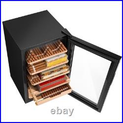 VEVOR Electric Cigar Humidor Cabinet Cedar Cigar Box Temp Control LED Light VEVOR Electric Cigar Humidor Cabinet Cedar Cigar Box Temp Control LED Light
