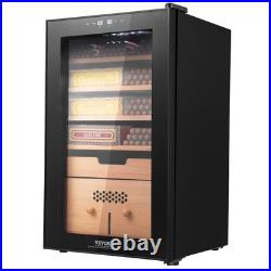 VEVOR Electric Cigar Humidor Cabinet Cedar Cigar Box Temp Control LED Light VEVOR Electric Cigar Humidor Cabinet Cedar Cigar Box Temp Control LED Light