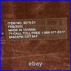 VTG Cigar Humidor Cedar Interior Exotic Burled Wood Birdseye Maple Hygrometer