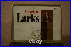 VTG Store Counter Glass Display Corina Larks Cigar Humidor Box Case