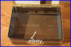 VTG Store Counter Glass Display Corina Larks Cigar Humidor Box Case