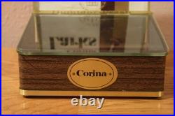 VTG Store Counter Glass Display Corina Larks Cigar Humidor Box Case
