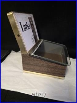 VTG Store Counter Glass Display Corina Larks Cigar Humidor Box Case