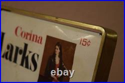 VTG Store Counter Glass Display Corina Larks Cigar Humidor Box Case