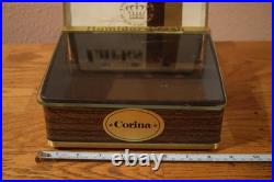 VTG Store Counter Glass Display Corina Larks Cigar Humidor Box Case
