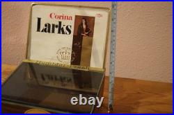 VTG Store Counter Glass Display Corina Larks Cigar Humidor Box Case