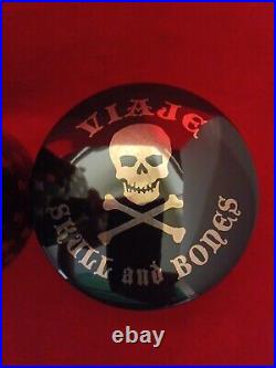 Viaje Skull & Bones Black Ceramic Humidor Ten Ton Tess