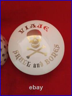 Viaje Skull & Bones White Ceramic Humidor Ten Ton Tess