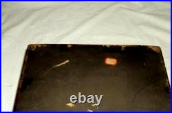 Victorian Oak Bronze Cigar Box Humidor Art Nouveau Face Hardware English 1870s