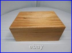 Vintage! 12 Solid Cedar Pipe Tobacco / Cigar Humidor / Wooden Box