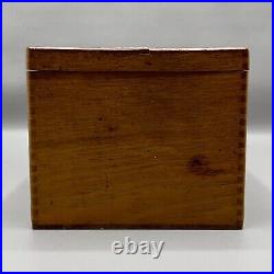 Vintage 1890 Wooden Semaphore Cigar Box EMPTY 8.75x5.75x4 Rothenberg & Schloss