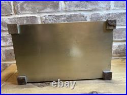 Vintage 1920s SilverCrest Sterling SilverPlated Bronze Humidor Cigar Box #502-55