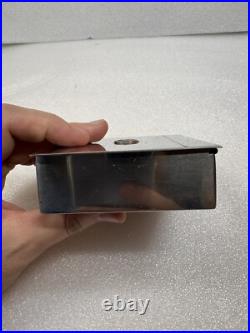 Vintage 1950s United States Steel USS Metal Humidor Cigar Wood Box Holder Case