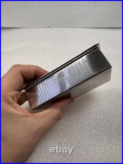 Vintage 1950s United States Steel USS Metal Humidor Cigar Wood Box Holder Case