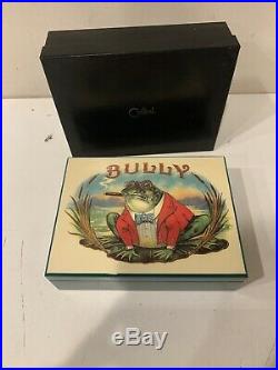 Vintage 1997 Colibri BULLY FROG Cigar Humidor Cigar Box / Never Used