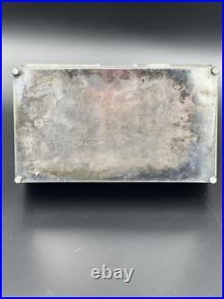 Vintage 19th Century Meriden Humidor Cigar Box Silverplate Two Hunting Dogs Vintage 19th Century Meriden Humidor Cigar Box Silverplate Two Hunting Dogs