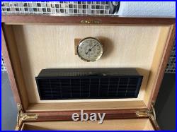 Vintage Agresti Burled Wood Italian Handmade Cigar Humidor Beautiful