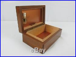 Vintage Alfred DUNHILL of London Wood Humidor Cigar Box Copper Lining Solid Wood