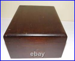 Vintage Alfred Dunhill Cigar Humidor Box Glass Lined Magahony Wood
