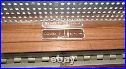 Vintage Alfred Dunhill Cigar Humidor Box Glass Lined Magahony Wood